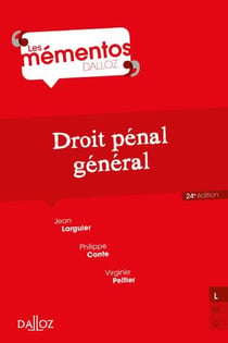 Droit pénal général (24e édition)