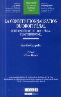 la constitutionnalisation du droit pénal : pour une étude du droit pénal constit