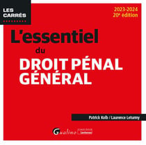 L'essentiel du droit pénal général (20e édition)