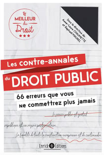 Les contre-annales du droit public - les 66 erreurs que vous ne commettrez plus jamais