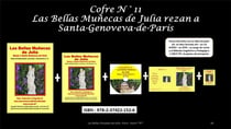 Las bellas muñecas de Julia rezan a santa Genoveva de Paris