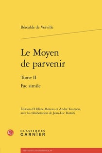 Le Moyen de parvenir Tome 2 : Fac simile