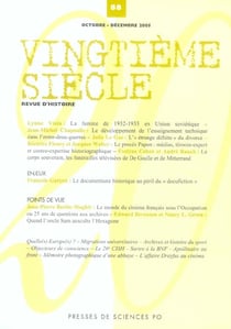 Revue vingtième siècle n.88 - enjeux, points de vue