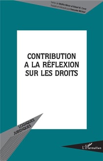 Contribution à la réflexion sur les droits