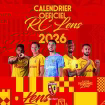 Calendrier mural RC Lens (édition 2026)