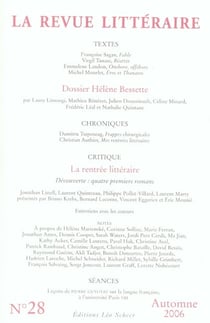 La revue littéraire n.28 - septembre 2006