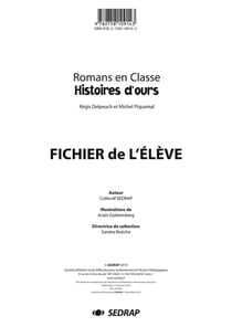 Histoires d'ours - fichier de l'élève