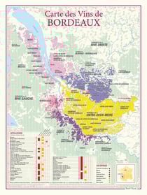 Carte des vins de Bordeaux
