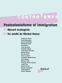 Revue contre-temps t.16 - postcolonialisme et immigration