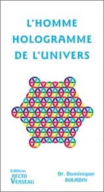 Homme. hologramme de l'univers