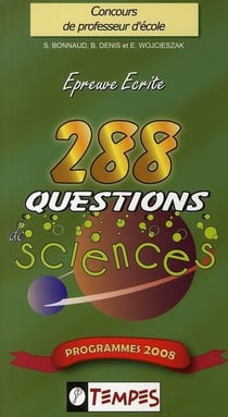288 questions de sciences (édition 2008)