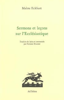 Sermons et leçons sur l'ecclésiastique