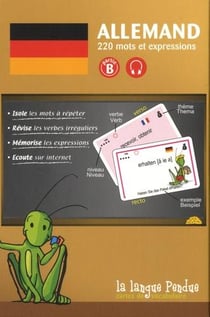 Cartes de vocabulaire allemand-français : partie b - 220 mots & expressions