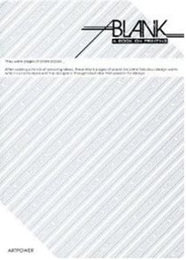 Blank a book on printing