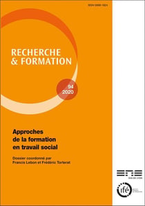 Recherche et formation, n° 94/2020 : Approches de la formation en travail social