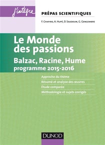 Le monde des passions - prépas scientifiques - programme 2015/2016