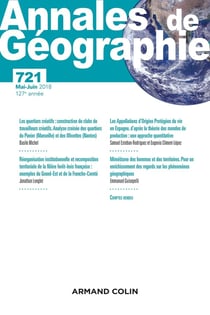 Annales de géographie - N°721 3/2018 Varia