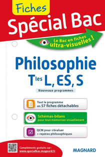Fiches spécial bac : philosophie - terminales L, ES, S