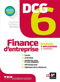 DCG 6 - finance d'entreprise - manuel et applications