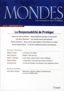 REVUE MONDES n.10 : les Etats face à leur responsabilité de protéger