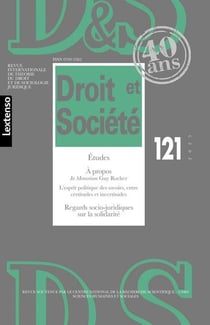 Revue droit et société n.121/2025