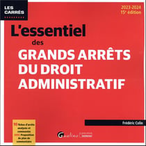 L'essentiel des grands arrêts du droit administratif : 90 fiches d'arrêts analysés et commentés avec proposition de plan de commentaire