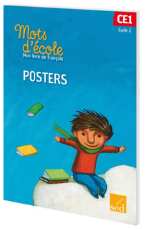 MOTS D ECOLE, POCHETTE DE POSTERS CE1
