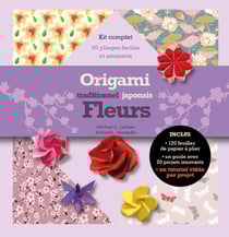 Origami traditionnel japonais : Fleurs - Kit complet avec un livret et 120 feuilles