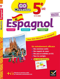 Chouette entraînement Tome 13 : espagnol - 5e LV2 (A1 vers A2) - cahier d'entraînement et de révision