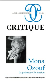 Revue Critique n.831/832 : Mona Ozouf - la patience et la passion