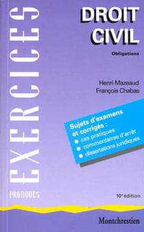 Obligations. droit civil - 10eme edition - vol02