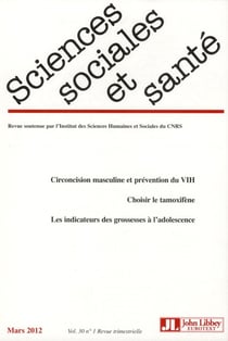 Revue sciences sociales et sante n.1
