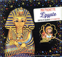 Ma pochette egypte - cartes à colorier et à gratter