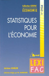 Statistiques appliquees a l'economie