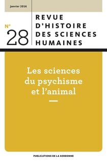 RHSH : Les sciences du psychisme et l'animal