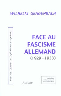 Face au fascisme allemand (1929-1933)