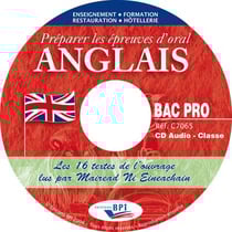 Cd audio - oral d'anglais bac pro