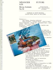Revue Azimuts n.50 : négocier les futurs