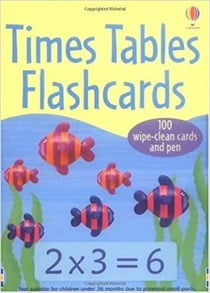 Times tables flashcards