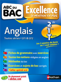ABC du bac excellence Tome 52 : anglais - 2de, 1ère, terminale