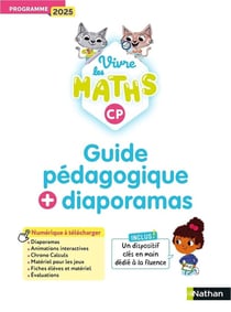 Vivre les maths : CP - Guide pédagogique + diaporamas (édition 2025)