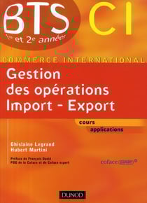 Gestion des opérations import export - bts 1ère et 2ème années - ci