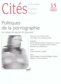 REVUE CITES n.15 : politique de la pornographie (édition 2003)