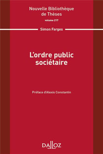 L'ordre public sociétaire