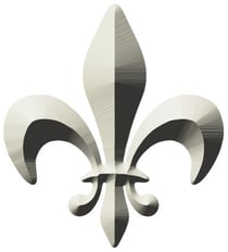 Autocollant la fleur de lys - symbole d'élection divine