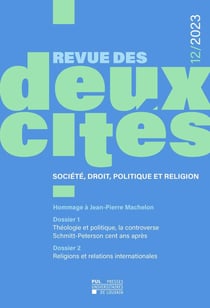 Revue des deux cités n.12/2023 : Société, droit, politique et religion