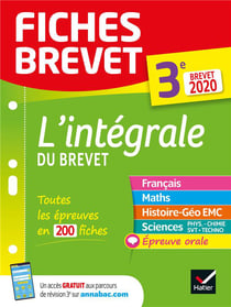 Fiches brevet - l'intégrale du brevet - 3e (édition 2020)