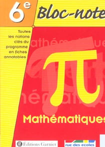 Mathematiques 6e bloc-notes