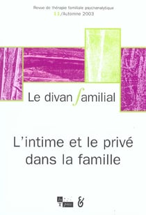 L'intime et le prive dans la famille (l')