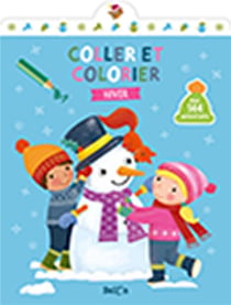 Colle et colorie - hiver